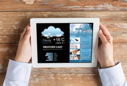 Weather forecasting website